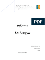 Informe de La Lengua Humana