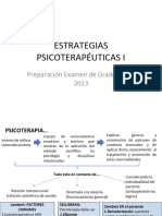 Estrategias Psicoterapéuticas I