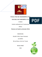 Informe Del Sistema de Gestión Ambiental (Rivera Paucar, Jair Luis Vicente)