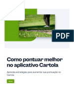 Como Pontuar Melhor No Aplicativo Cartola