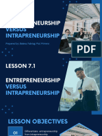 CHAPTER 7 Global Entrepreneurship vs. Intrapreneurship