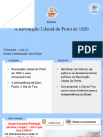 A Revolução Liberal Do Porto de 1820: História