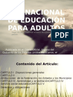 Ley Nacional de Educación para Adultos