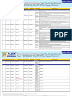 Allen DLP Achiever Test Schedule & Syllabus