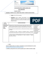 Secuencia Didáctica - Inglés - Ciclo Orientado Marzo 2024