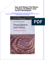 Emancipation and History The Return of Social Theory 1St Edition Jose Mauricio Domingues Online Ebook Texxtbook Full Chapter PDF