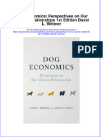 Dog Economics Perspectives On Our Canine Relationships 1St Edition David L Weimer Online Ebook Texxtbook Full Chapter PDF