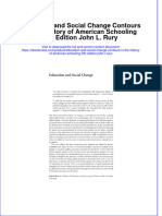 Education and Social Change Contours in The History of American Schooling 5Th Edition John L Rury Online Ebook Texxtbook Full Chapter PDF