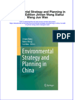 Ebook Environmental Strategy and Planning in China 1St Edition Jinnan Wang Xiahui Wang Jun Wan Online PDF All Chapter