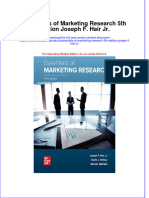 Essentials of Marketing Research 5Th Edition Joseph F Hair JR Online Ebook Texxtbook Full Chapter PDF