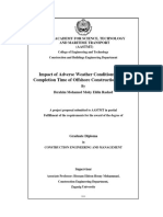 21 10 06 Impact of Adverse Weather Conditions On Completion Time of Offshore Construction Projects