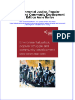 Ebook Environmental Justice Popular Struggle and Community Development 1St Edition Anne Harley Online PDF All Chapter