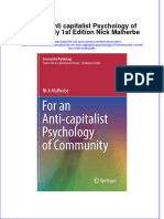 Ebook For An Anti Capitalist Psychology of Community 1St Edition Nick Malherbe Online PDF All Chapter