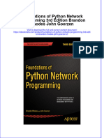 Ebook Foundations of Python Network Programming 3Rd Edition Brandon Rhodes John Goerzen 2 Online PDF All Chapter