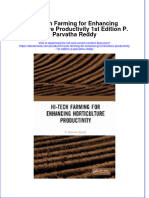 Hi Tech Farming For Enhancing Horticulture Productivity 1St Edition P Parvatha Reddy Online Ebook Texxtbook Full Chapter PDF