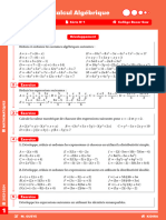 Calcul Algebrique M. Gueye