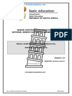 NSC FAL IsiZulu Grade 12 May June 2023 P3 and Memo