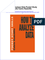 How To Analyze Data Pocket Study Skills Catrin Radcliffe Online Ebook Texxtbook Full Chapter PDF