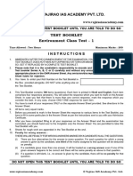 Environment Class Test 1 Question 05-04-2024 and 06-04-2024