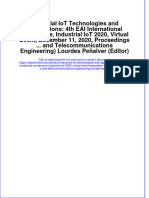 Download Industrial Iot Technologies And Applications 4Th Eai International Conference Industrial Iot 2020 Virtual Event December 11 2020 Proceedings And Telecommunications Engineering Lourdes Penal online ebook  texxtbook full chapter pdf 