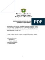 1681939515communique Du Conseil Des Ministres Du Mercredi 19 Avril 2023
