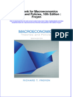 PDF Test Bank For Macroeconomics Theories and Policies 10Th Edition Froyen Online Ebook Full Chapter