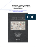 Internet of Things Energy Industry and Healthcare 1St Edition Arun Kumar Rana Editor Online Ebook Texxtbook Full Chapter PDF