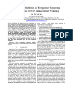 Diagnostic Methods of Frequency Response Analysis For Power Transformer Winding A Review