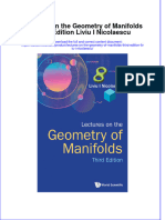 Lectures On The Geometry of Manifolds Third Edition Liviu I Nicolaescu Online Ebook Texxtbook Full Chapter PDF