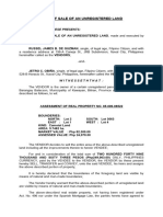 Deed of Sale of Unregistered Land