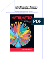 Mathematics For Elementary Teachers With Activities 5Th Edition Beckmann Online Ebook Texxtbook Full Chapter PDF