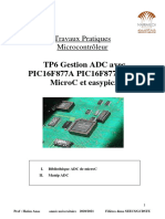 TP6 Gestion ADC Avec PIC16F877A PIC16F877A Avec MicroC Et Easypic5