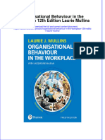 Organisational Behaviour in The Workplace 12Th Edition Laurie Mullins Online Ebook Texxtbook Full Chapter PDF