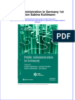 Public Administration in Germany 1St Edition Sabine Kuhlmann Online Ebook Texxtbook Full Chapter PDF