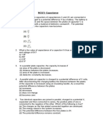 Capacitance MCQS