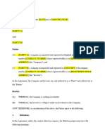 Investment Agreement (Non-Leveraged)