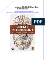 Social Psychology 9Th 9Th Edition John D Delamater Online Ebook Texxtbook Full Chapter PDF