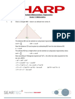 Worksheet 8 Memorandum Trigonometry Grade 11 Mathematics