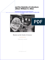 Full Ebook of Blanchot and The Outside of Literature 1St Edition William S Allen Online PDF All Chapter