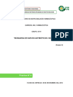 Screening de Nuevos Antibióticos - Práctica Laboratorio