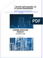 Full Ebook of Economic Growth and Inequality 1St Edition Laurent Dobuzinskis Online PDF All Chapter