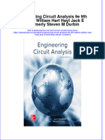 Full Ebook of Engineering Circuit Analysis 9E 9Th Edition William Hart Hayt Jack E Kemmerly Steven M Durbin Online PDF All Chapter