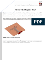 Printed Dipole Antenna With Integrated Balun