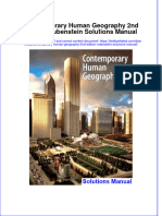 Full Contemporary Human Geography 2Nd Edition Rubenstein Solutions Manual Online PDF All Chapter