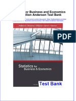 Full Statistics For Business and Economics 13Th Edition Anderson Test Bank Online PDF All Chapter