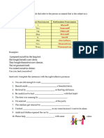 Reflexive and Interrogative Pronoun Grade 4 2