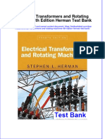 Full Electrical Transformers and Rotating Machines 4Th Edition Herman Test Bank Online PDF All Chapter