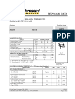 Technical Data: PNP High Power Silicon Transistor