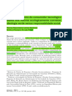 O Comportamento Do Consumidor Tecnológico Diante Dos Valores Ecologicamente Corretos - Ideologia Verde Versus Responsabilidade Social