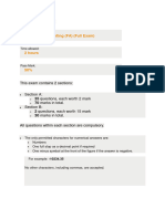 FA & FFA Mock Exam Questions Set 5